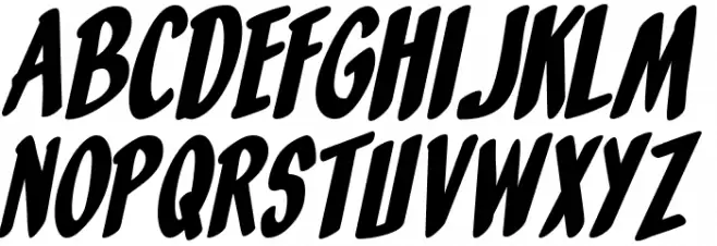 Orange Fizz Italic Fonte MAIÚSCULAS