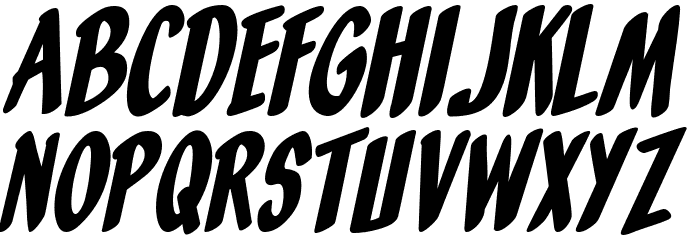 Orange Fizz Italic Font LOWERCASE