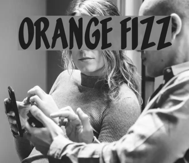 Orange Fizz Font examples