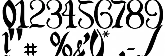 Orange Grove Font OTHER CHARS