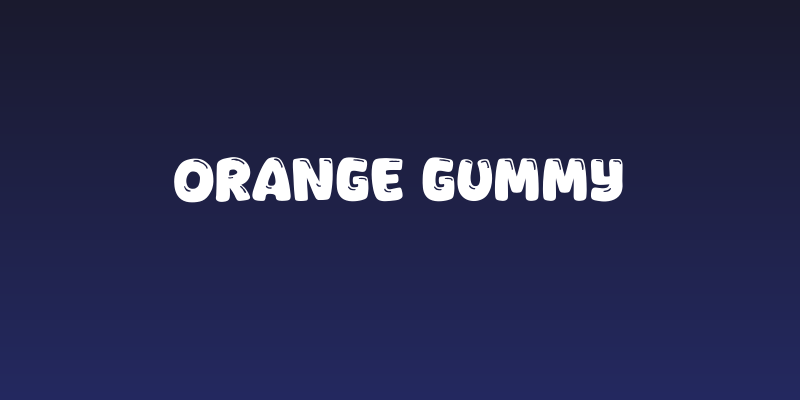 Orange Gummy Social Header