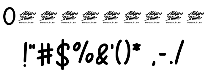 Orange Leafy Display Font OTHER CHARS