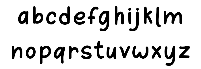 Orange Leafy Display Font LOWERCASE