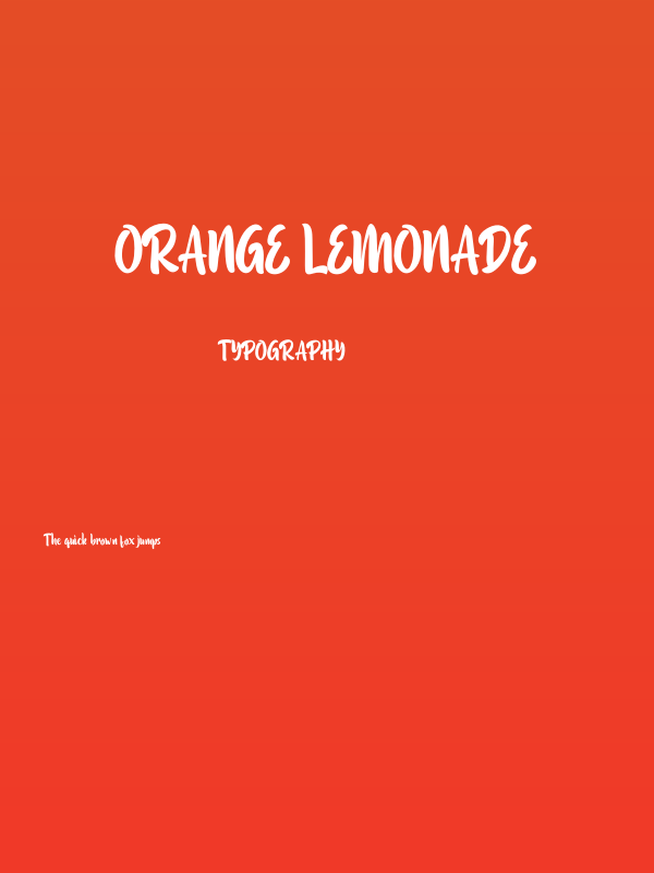 Orange Lemonade Poster