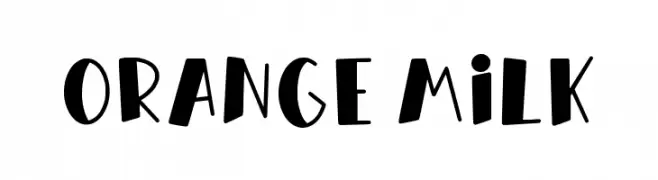 Orange Milk  Frei Schriftart Herunterladen