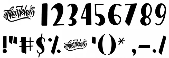 Orange Milk Font OTHER CHARS