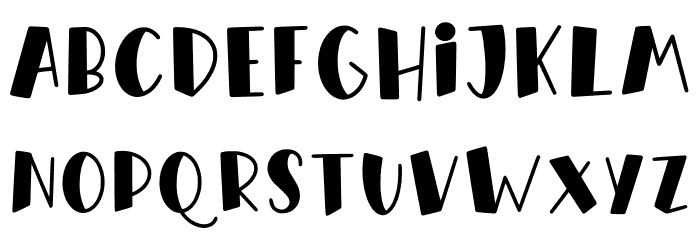 Orange Milk Font LOWERCASE