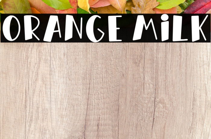 Orange Milk Example 1