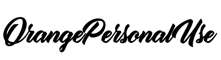 Orange Personal Use  font caratteri gratis