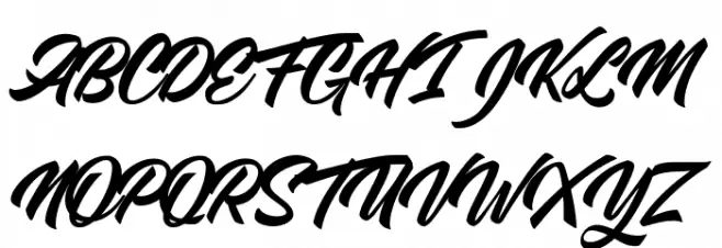 Orange Personal Use Schriftart Groß