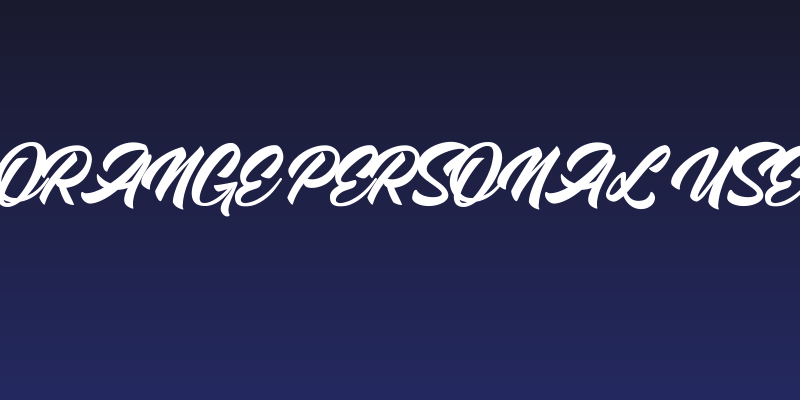 Orange Personal Use Social Header