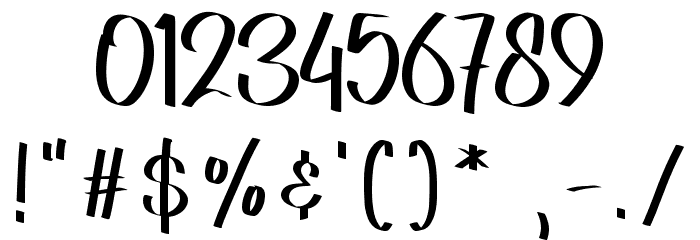 Orange Pumpkin - Personal Use Font OTHER CHARS