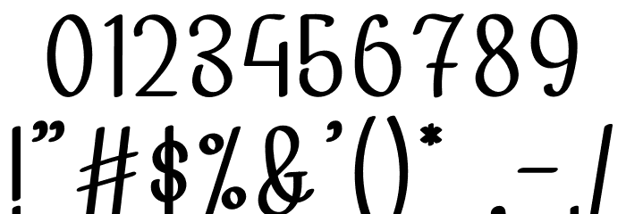 Orange Shine Font OTHER CHARS