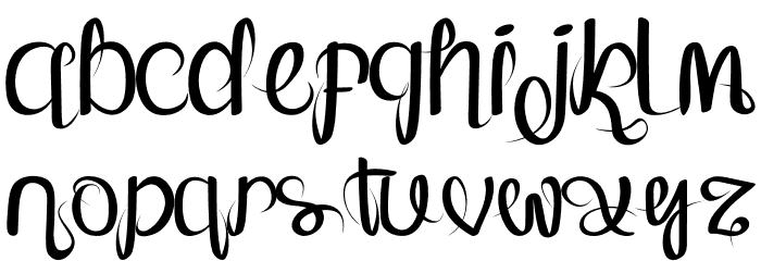 Orange Shine Font LOWERCASE