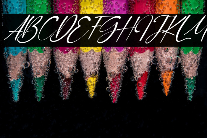 Orange Signature Italic Example 1