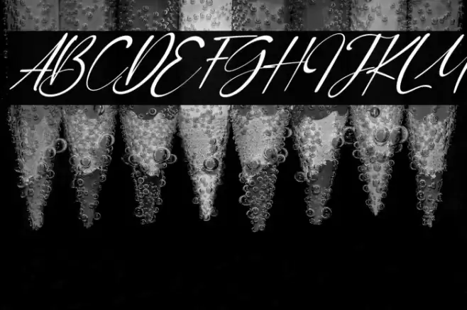 Orange Signature Italic Font examples