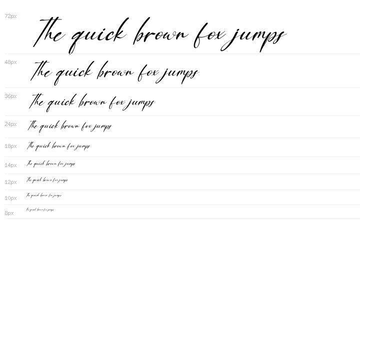 Orange Signature Italic Waterfall