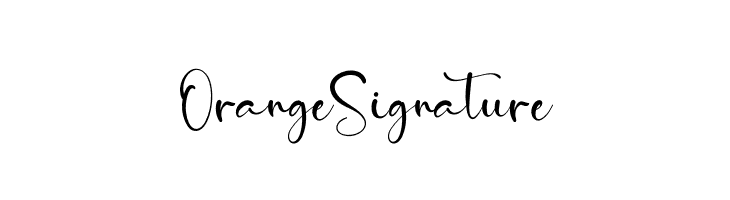 Orange Signature  免费字体下载