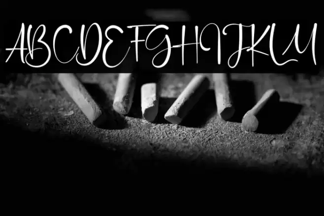 Orange Signature Font examples