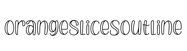 Orange Slices Outline  フリーフォントのダウンロード