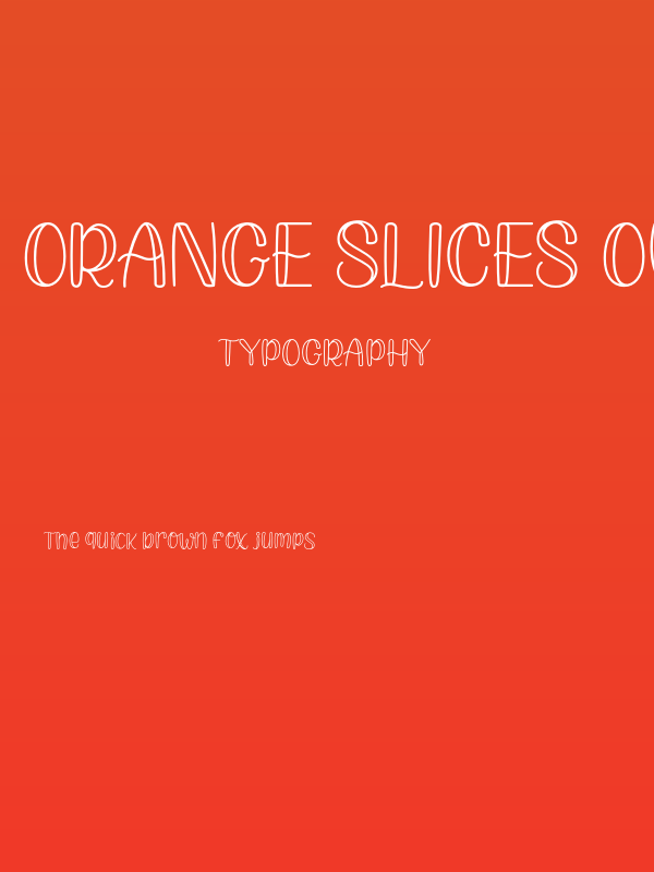 Orange Slices Outline Poster