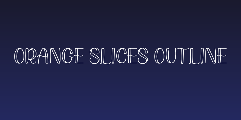 Orange Slices Outline Social Header