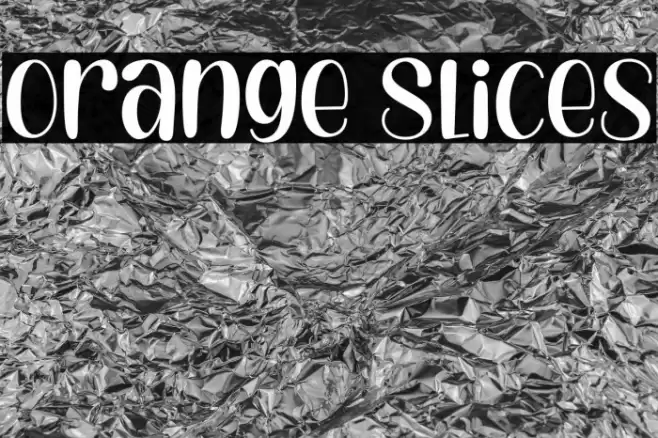 Orange Slices Font examples