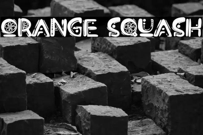 Orange Squash Font examples