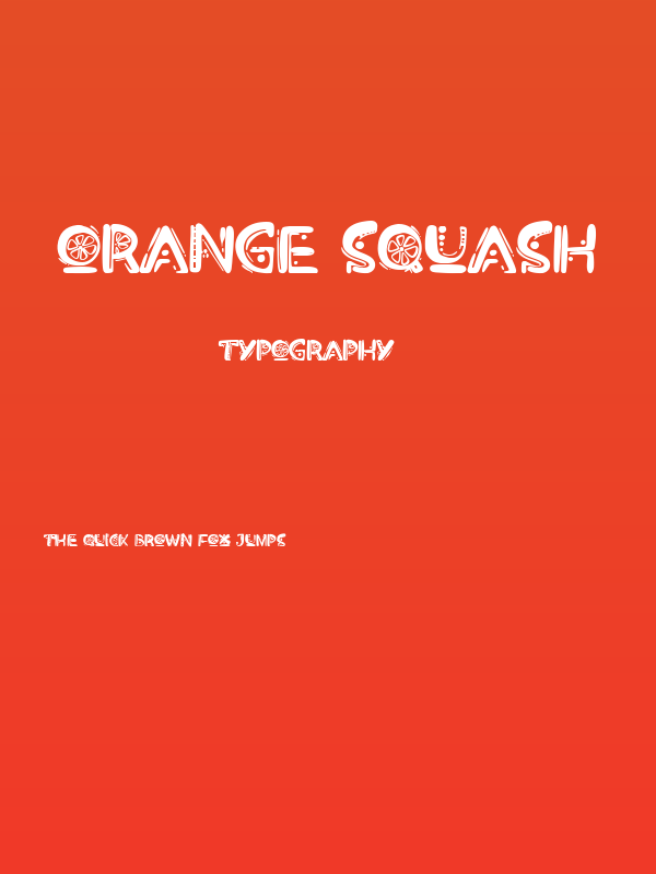 Orange Squash Poster