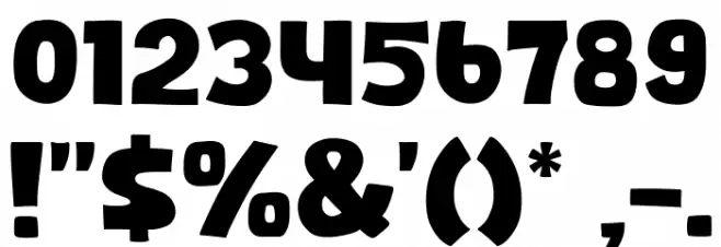 Orange Style Font OTHER CHARS