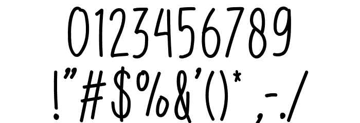 Orange Syrup Font OTHER CHARS