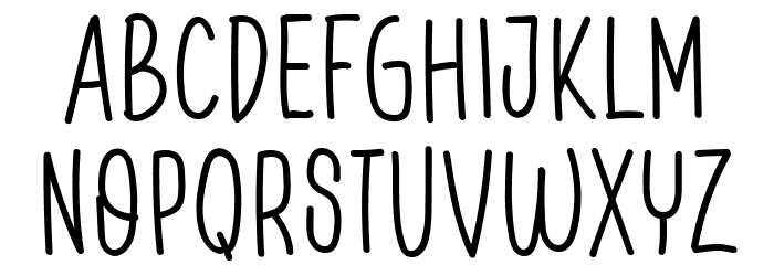 Orange Syrup Font UPPERCASE