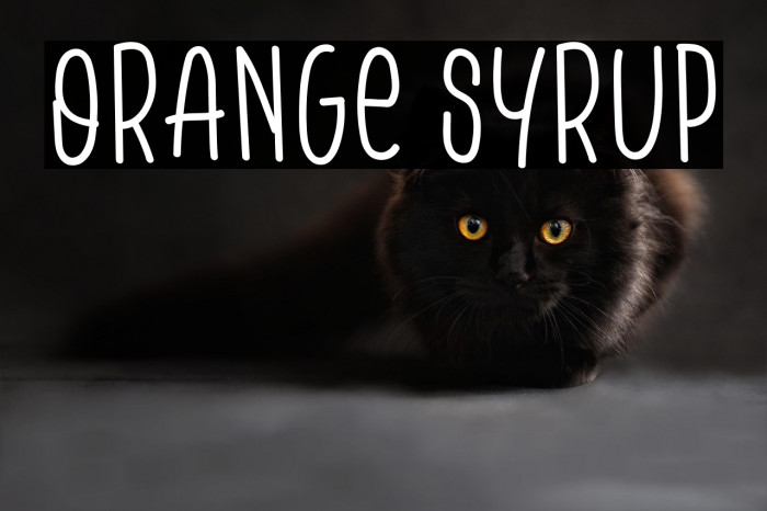 Orange Syrup Example 1