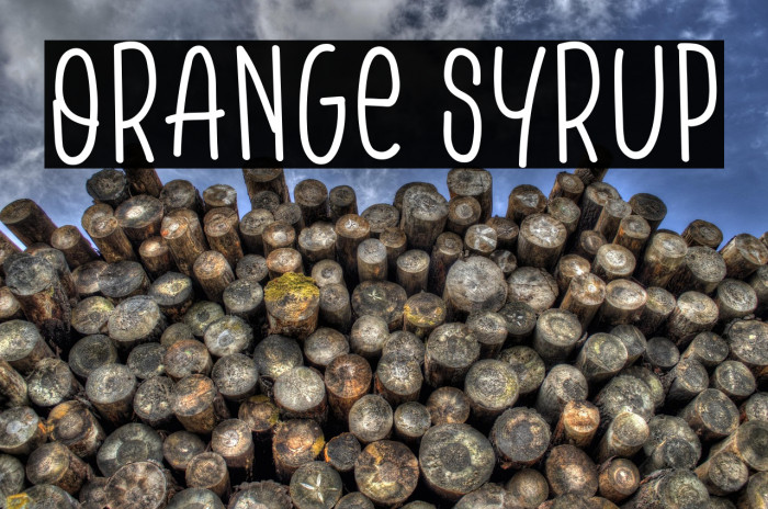 Orange Syrup Example 2