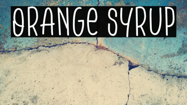 Orange Syrup Example 3