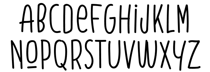Orange Syrup Font LOWERCASE