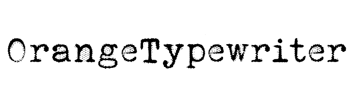 Orange Typewriter  font caratteri gratis