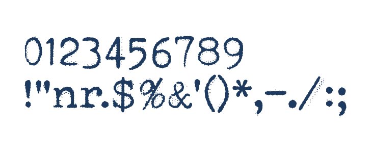 Orange Typewriter Other Characters