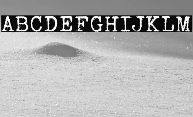 Orange Typewriter Font examples