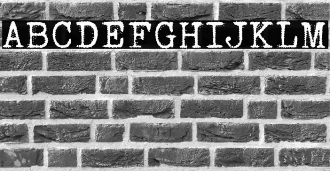 Orange Typewriter Font examples