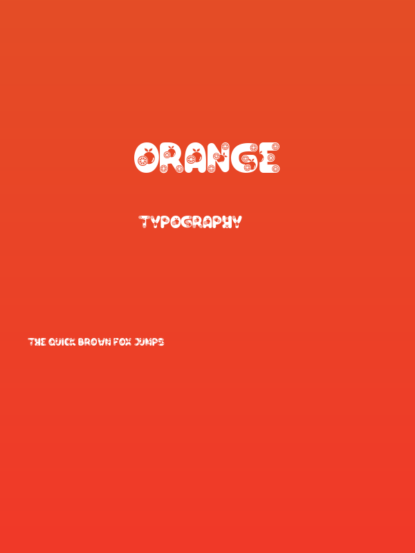 Orange Poster