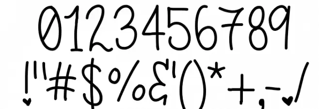 OrangeBlossoms Font OTHER CHARS