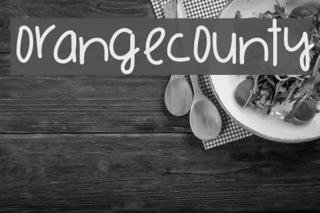OrangeCounty Font examples