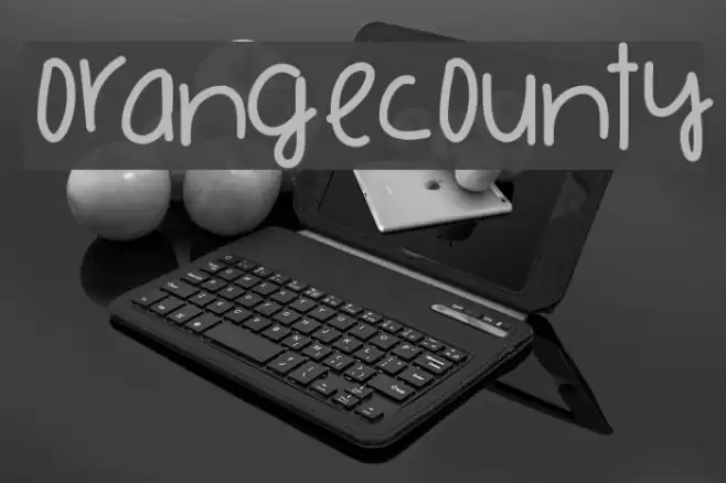 OrangeCounty Font examples