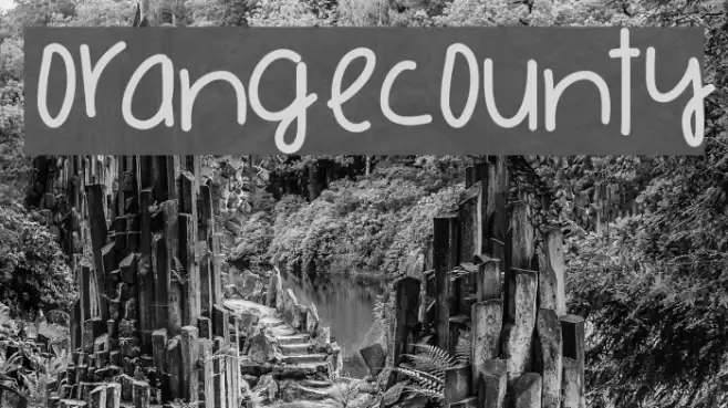 OrangeCounty Font examples
