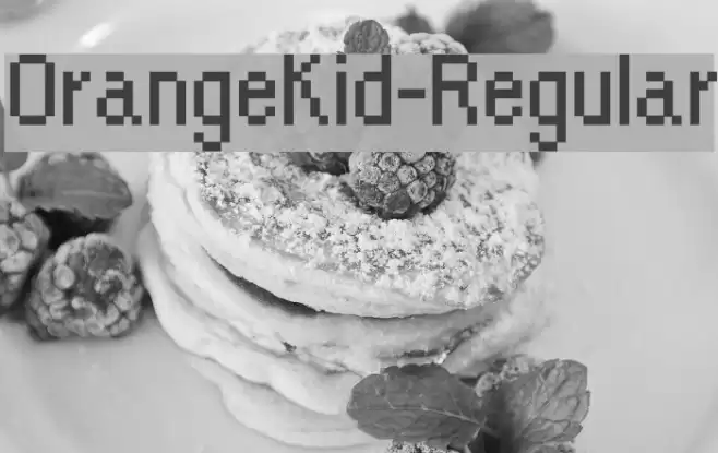 OrangeKid-Regular Font examples