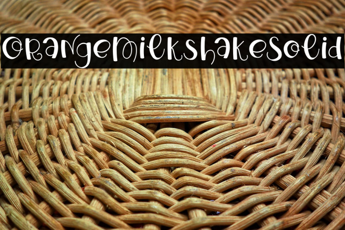 OrangeMilkshakeSolid Example 2