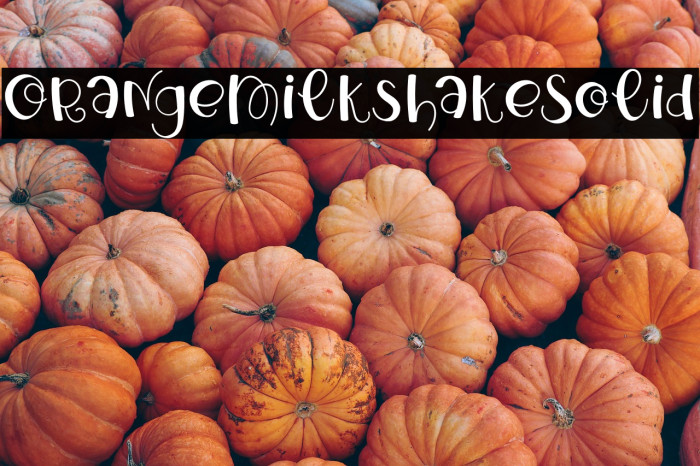 OrangeMilkshakeSolid Example 3