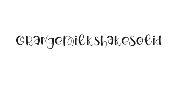OrangeMilkshakeSolid Logo