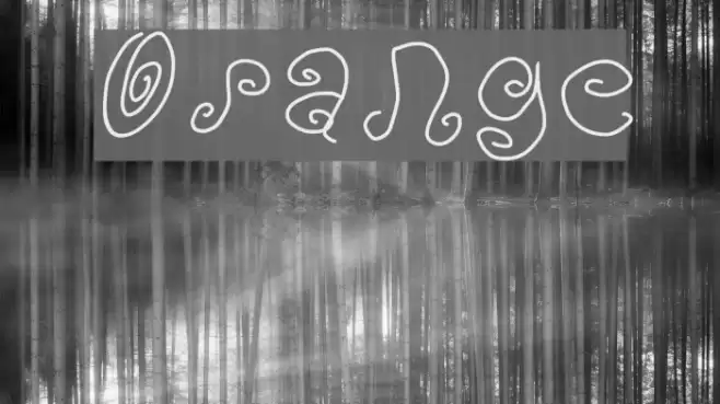 Orange Font examples